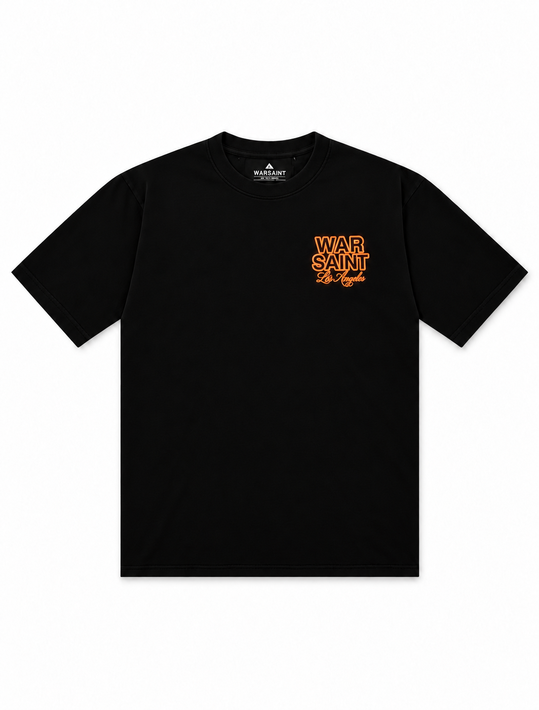 Warsaint Halloween Tee - Black/Neon Orange