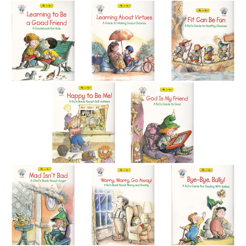 Jolly Scholars Self-Help Book Set Of 8| Ages 6-15 Years| Children Health, Family & Personality Development Book