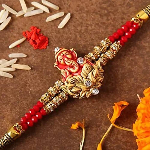 Ganesha Sacred Rakhi & Almonds Jar