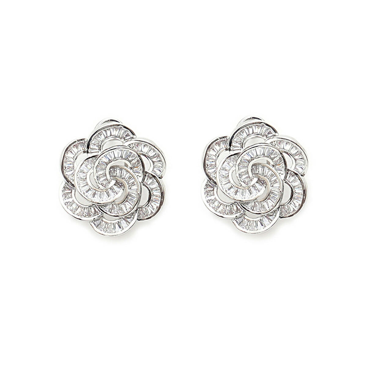 Flower Diamond Earrings- Ruby Raang
