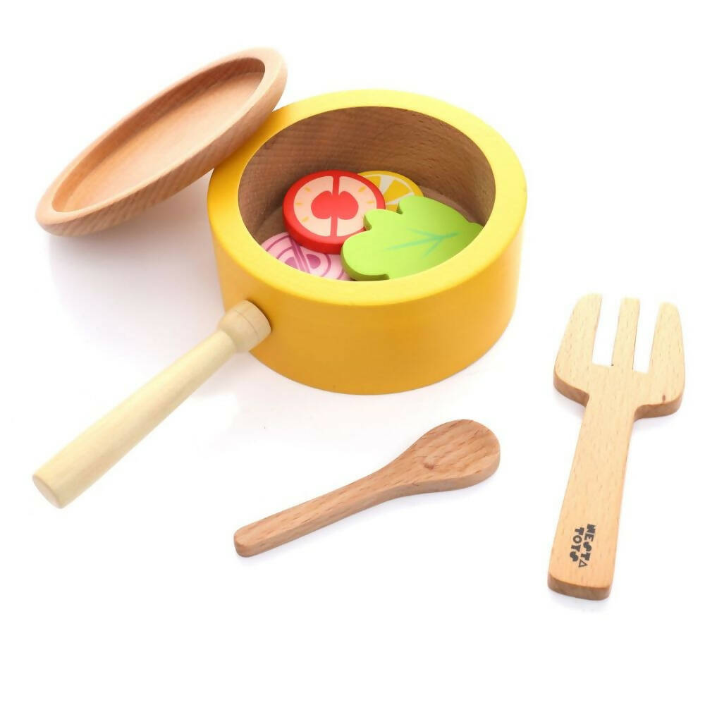 Nesta Toys Kitchen Play Set | Beech Wood Cooking Set