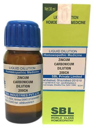 SBL Homeopathy Zincum Carbonicum Dilution