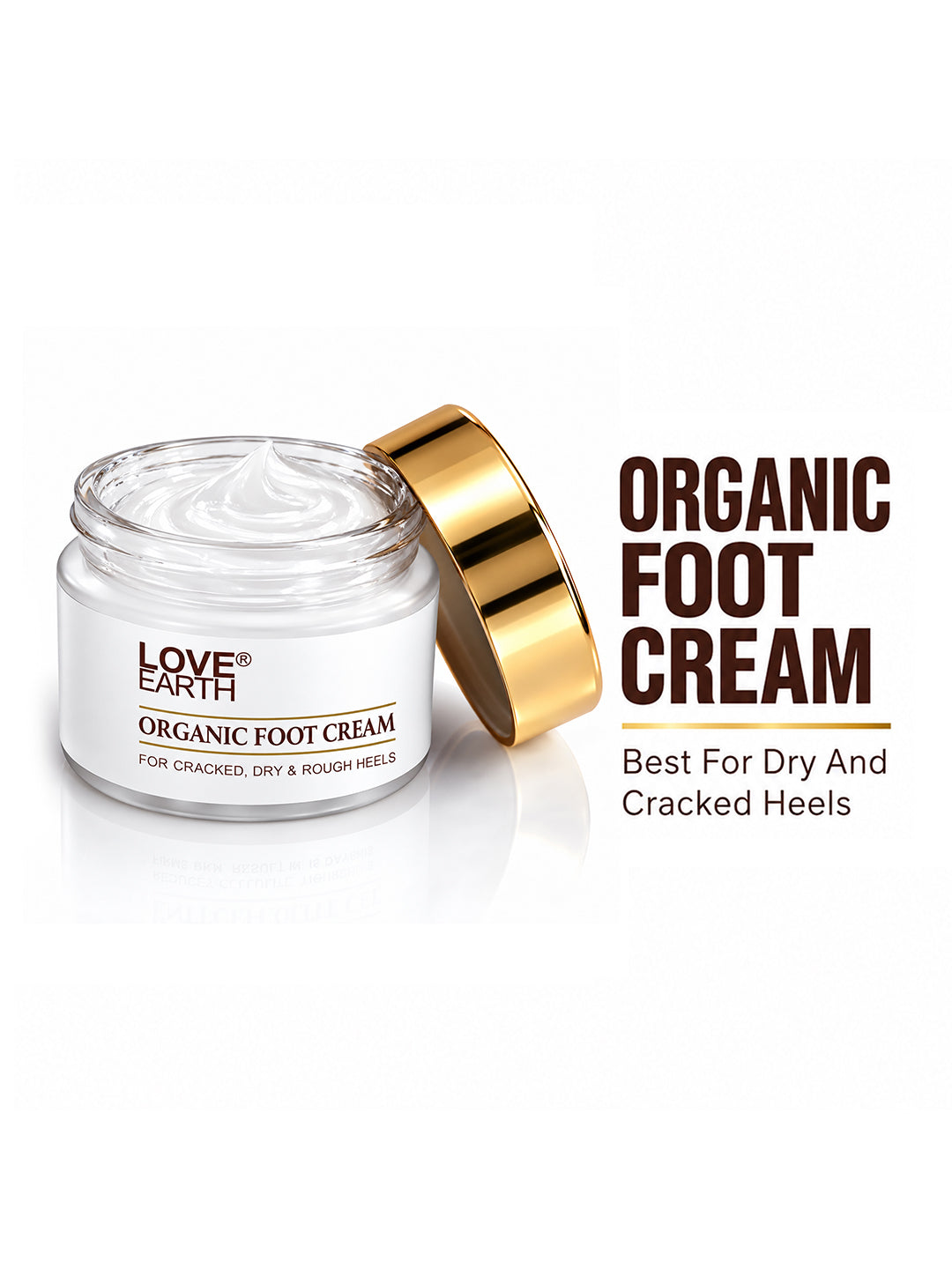 Love Earth Organic Foot Cream For Cracked & Dry Heels