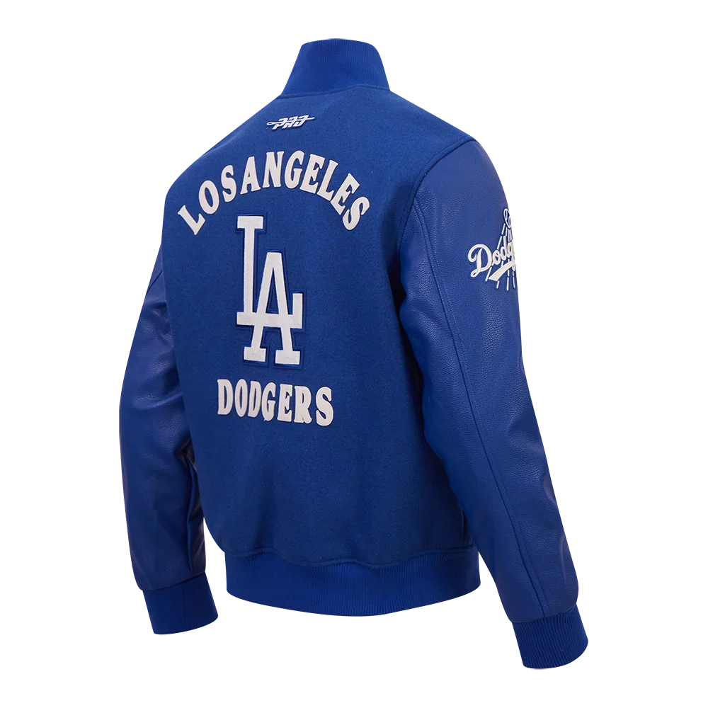 Pro Standard Los Angeles Dodgers First Team Wool Varsity Jacket - Dodger Blue