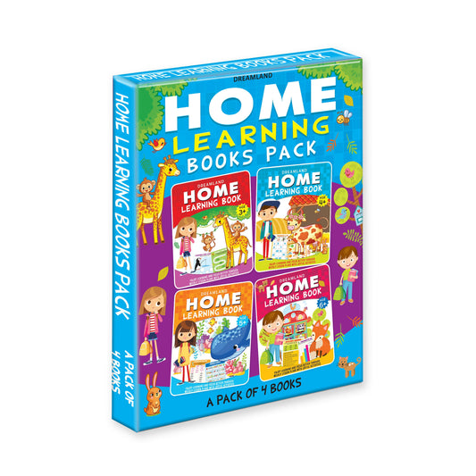 Dreamland Home Learning Books Pack- A Pack of 4 Books : Children Interactive & Activity Book