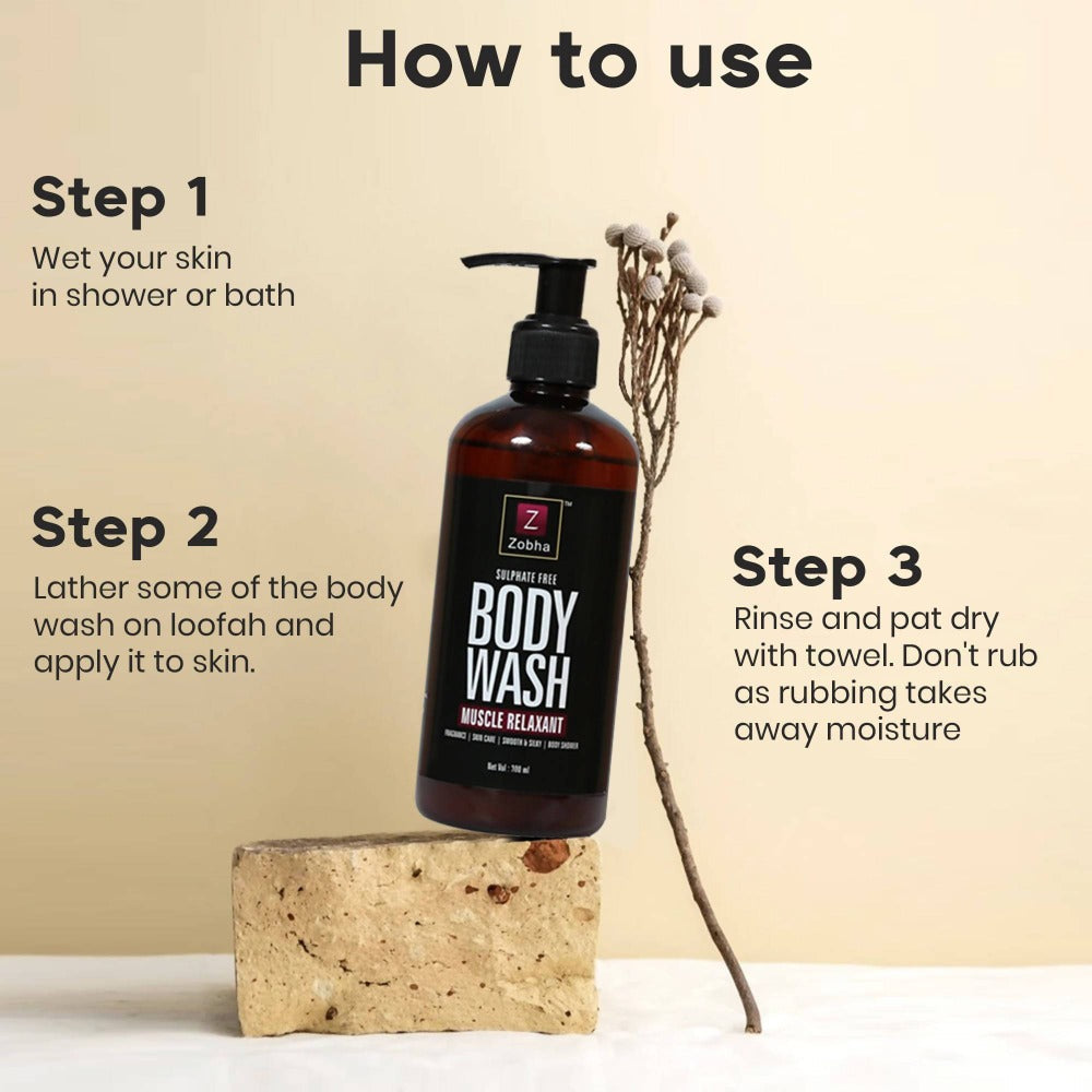 Zobha Sulphate Free Body Wash Muscle Relaxant