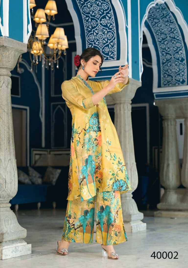 Designer Stylish Mehandi Pure Muslin Stitched Suit - Apoorva