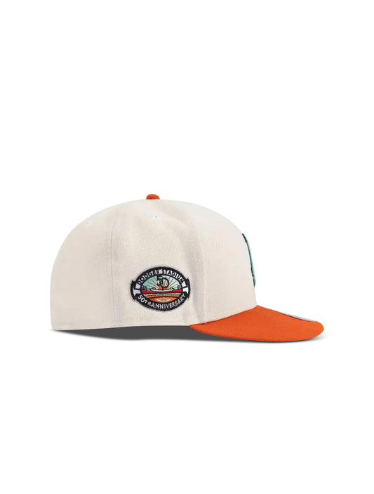 New Era 5950 Dodgers "50Th Anniversary" Patch Hat