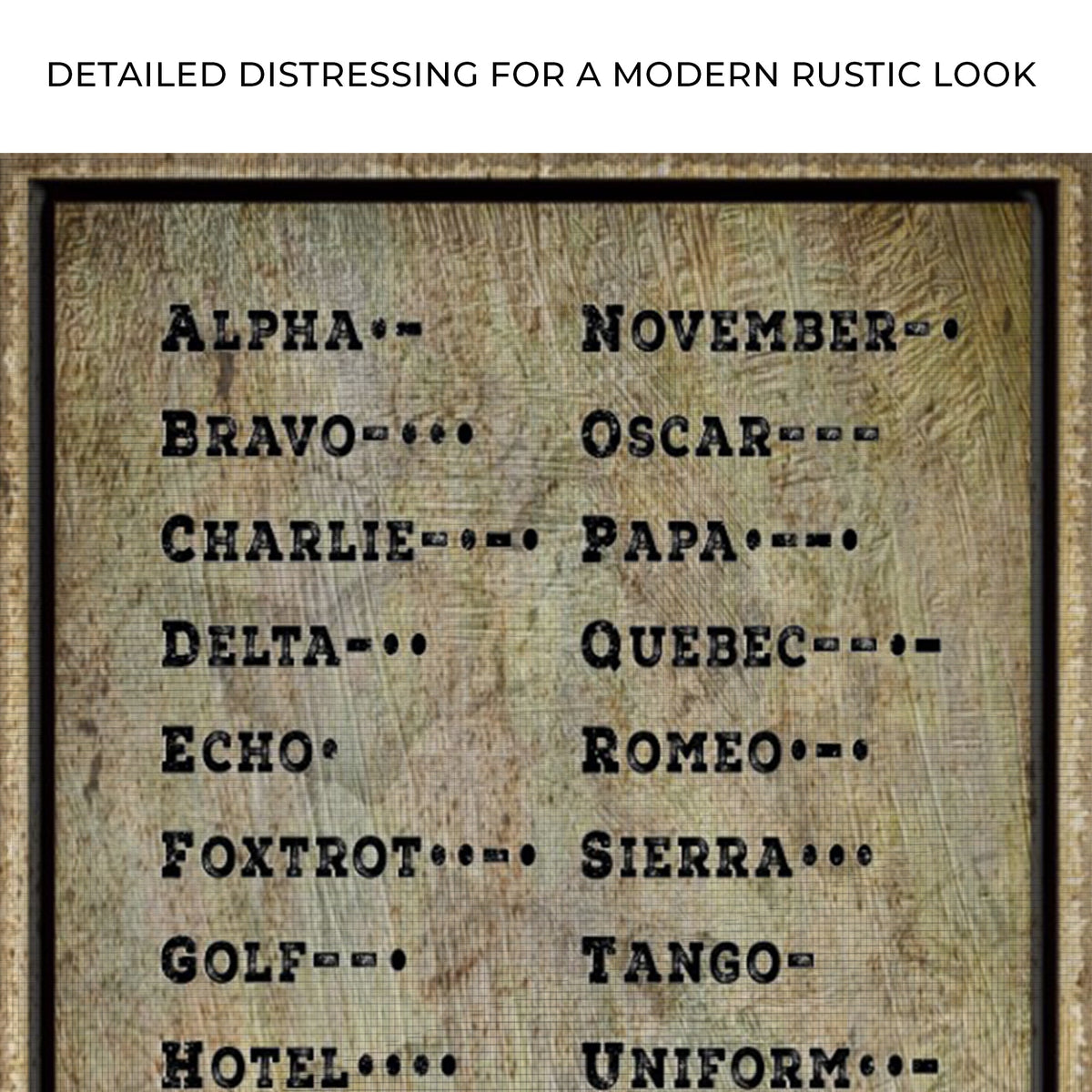 Morse Code Sign