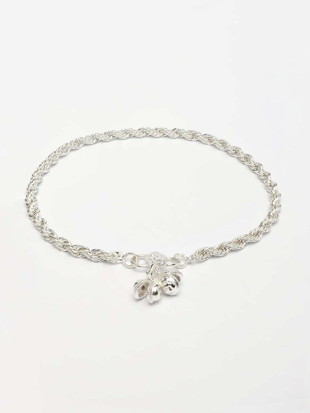 NVR Women's Pair of 2 Silver-Plated Anklets