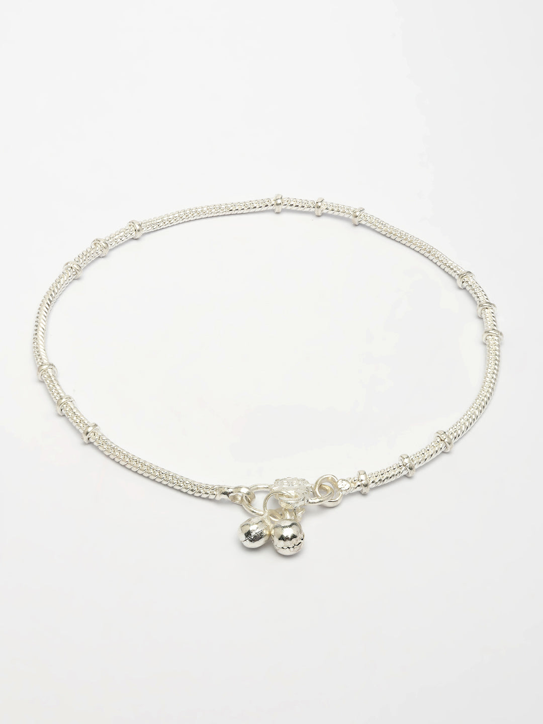 NVR Women's Set of 2 Silver-Plated Anklets