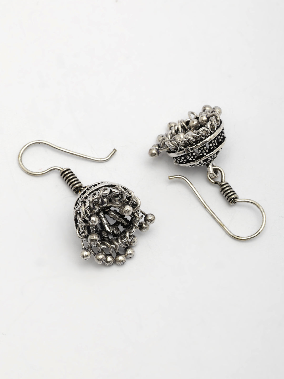 NVR Women Set of 3 Oxidized Traditional Fashion Earrings