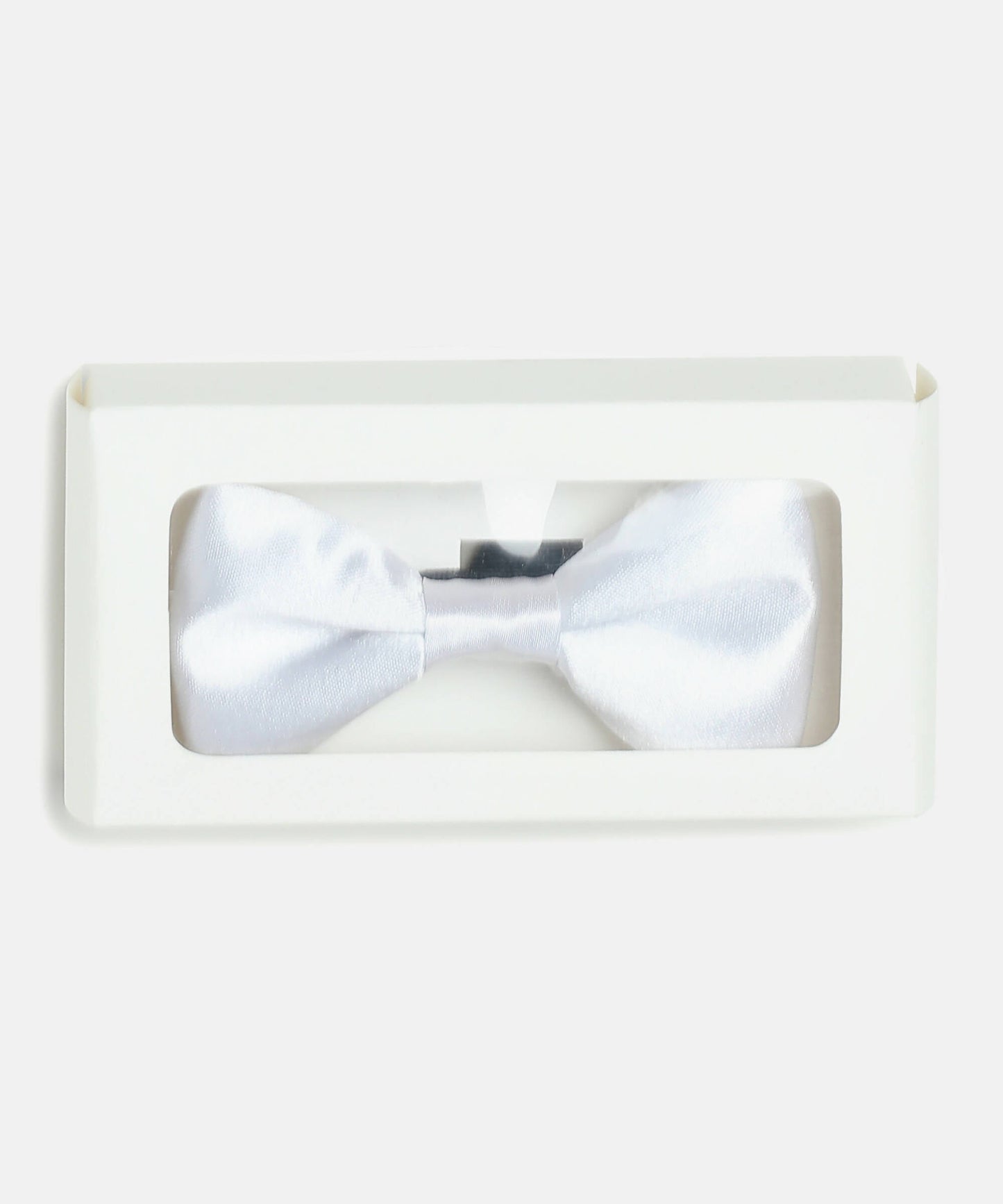 Manet Boys Solid Single Layer Bow - White