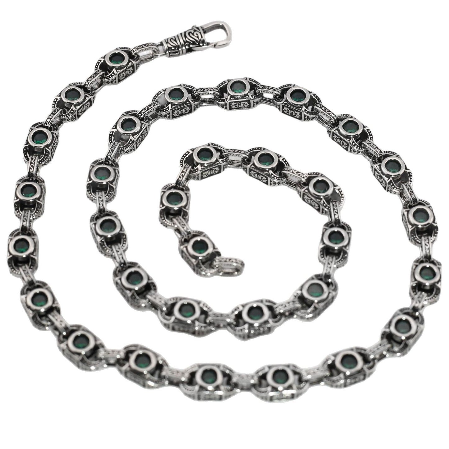 Aragogaceous pattern sapphire necklace for couples
