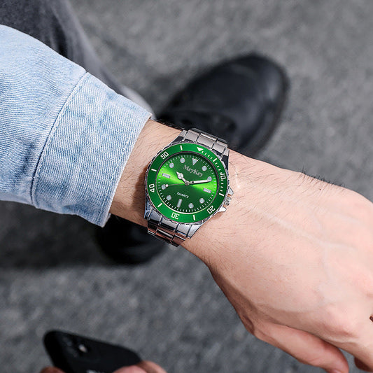 Business luminous quartz watch for students
