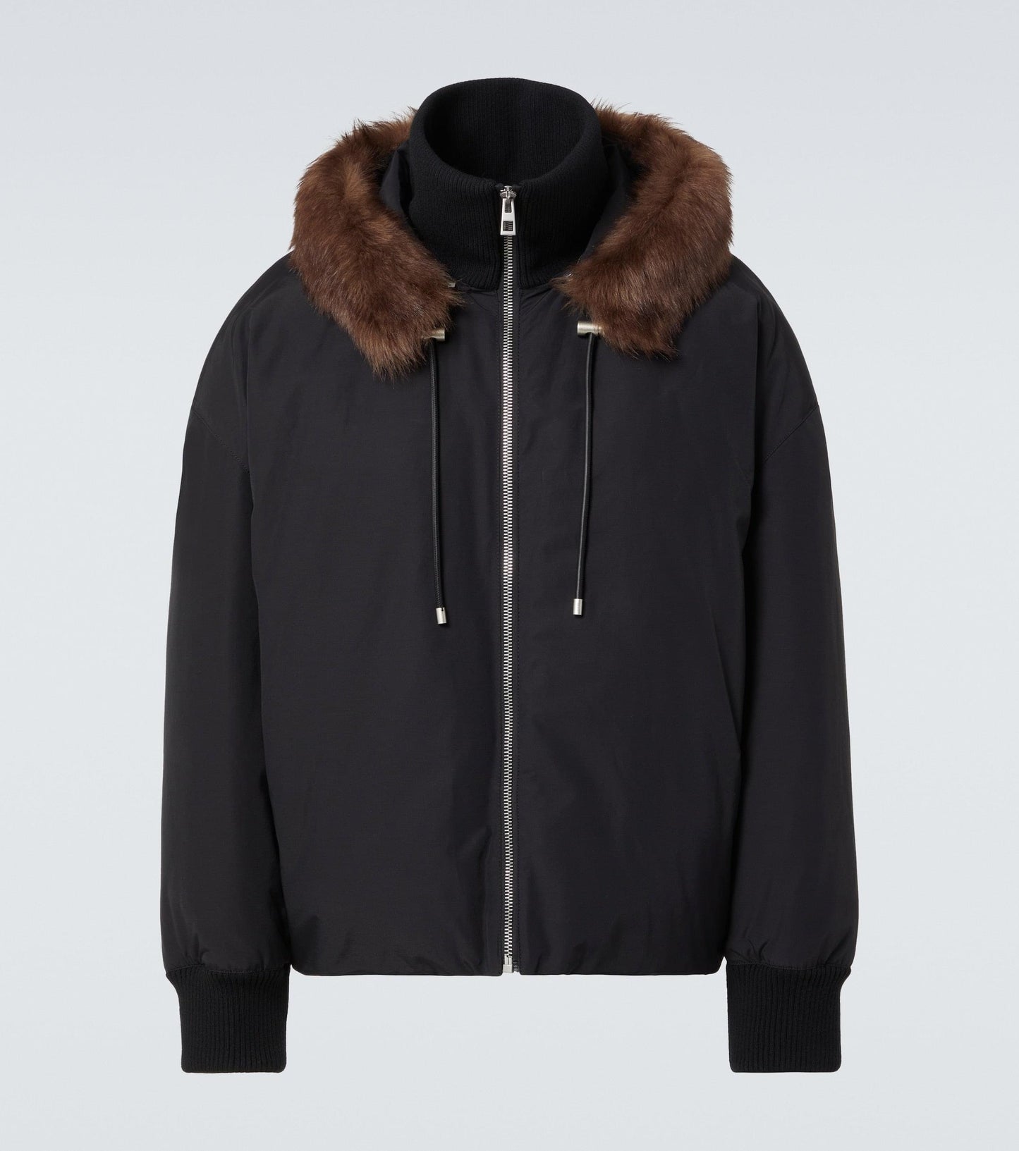 Loewe Men Shearling-Trimmed Cotton-Blend Jacket