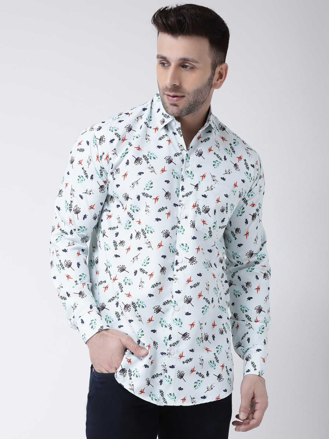RIAG Multi color Men's Full Sleeves Printed Shirt