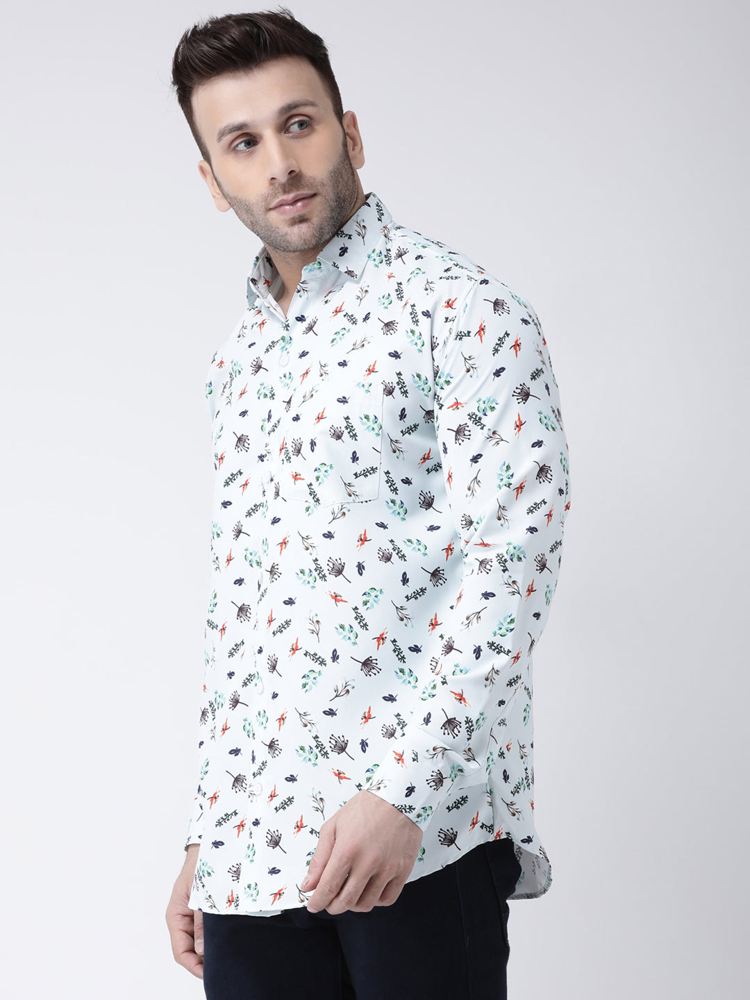 RIAG Multi color Men's Full Sleeves Printed Shirt