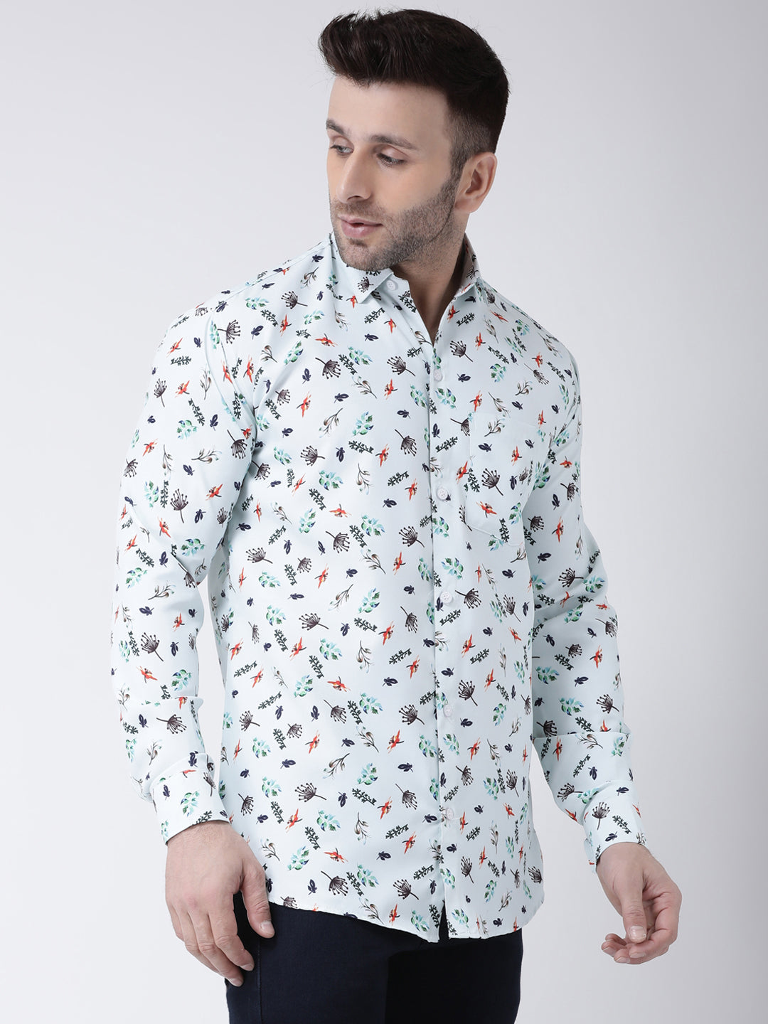 RIAG Multi color Men's Full Sleeves Printed Shirt
