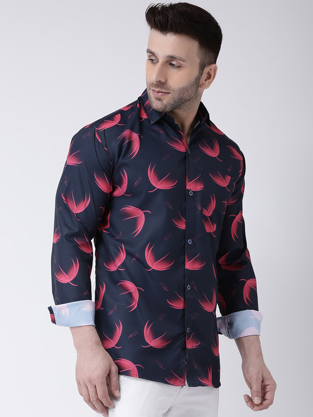 RIAG Multi color Men's Full Sleeves Printed Shirt