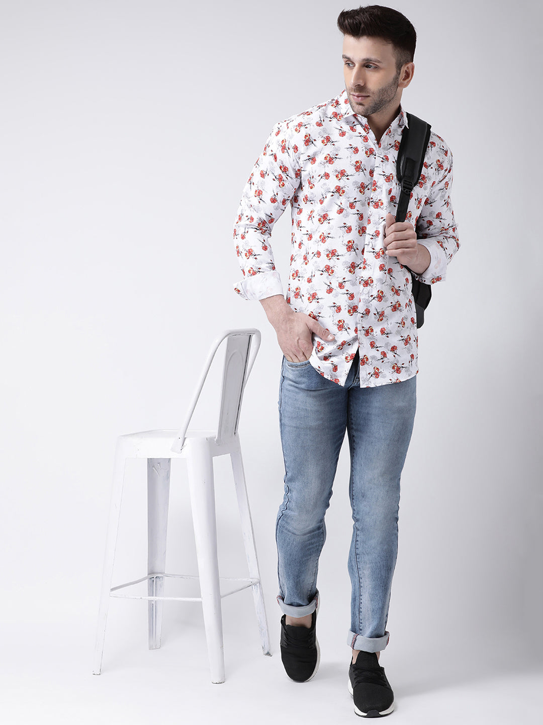 RIAG Multi color Men's Full Sleeves Printed Shirt