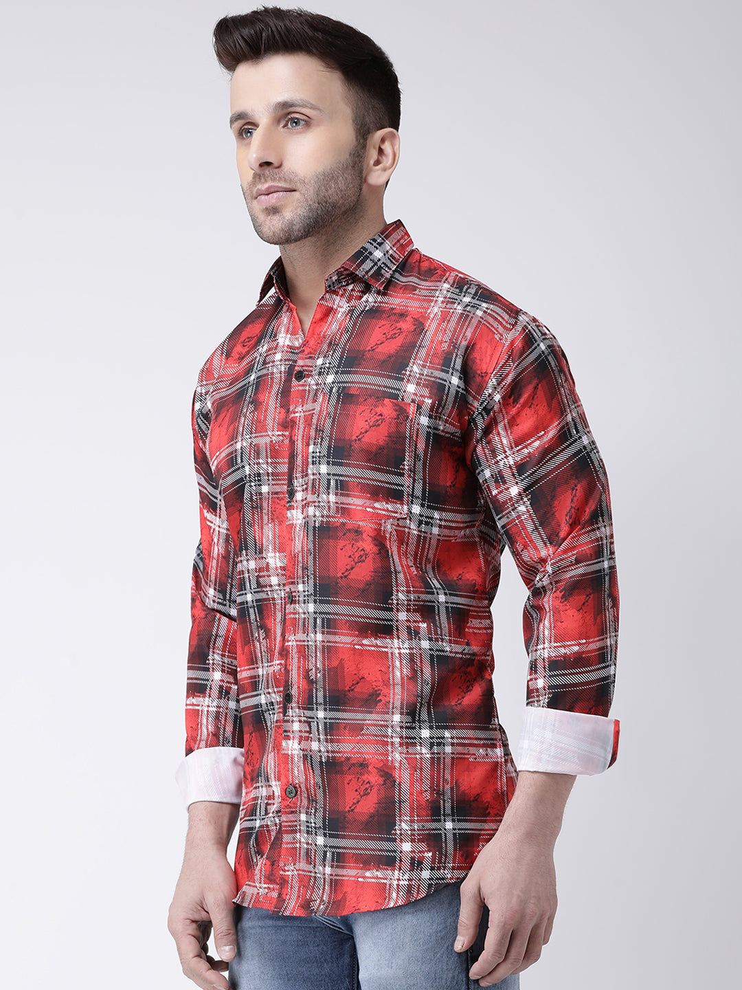 RIAG Multi color Men's Full Sleeves Printed Shirt
