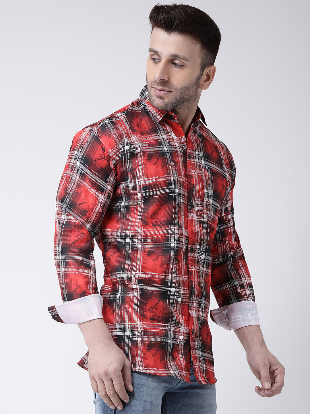RIAG Multi color Men's Full Sleeves Printed Shirt