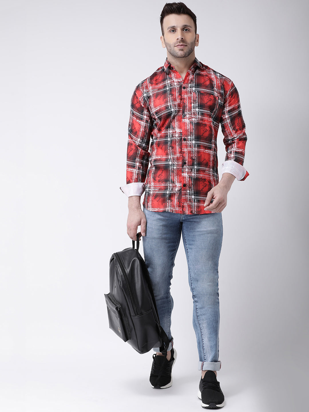 RIAG Multi color Men's Full Sleeves Printed Shirt