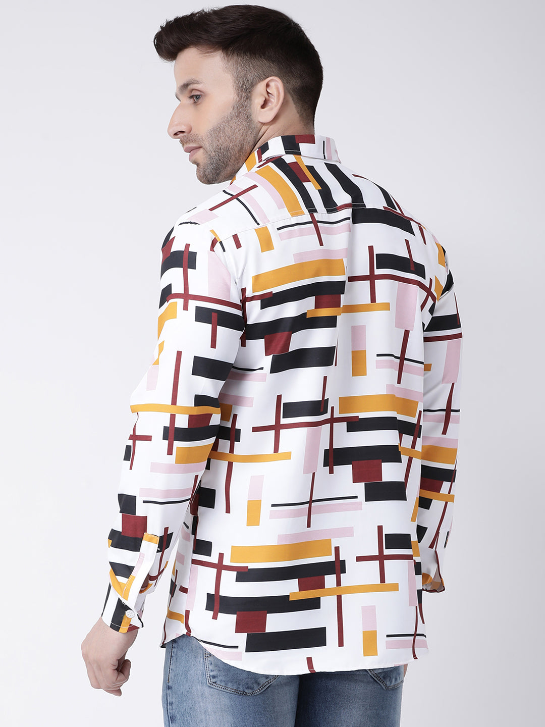 RIAG Multi color Men's Full Sleeves Printed Shirt