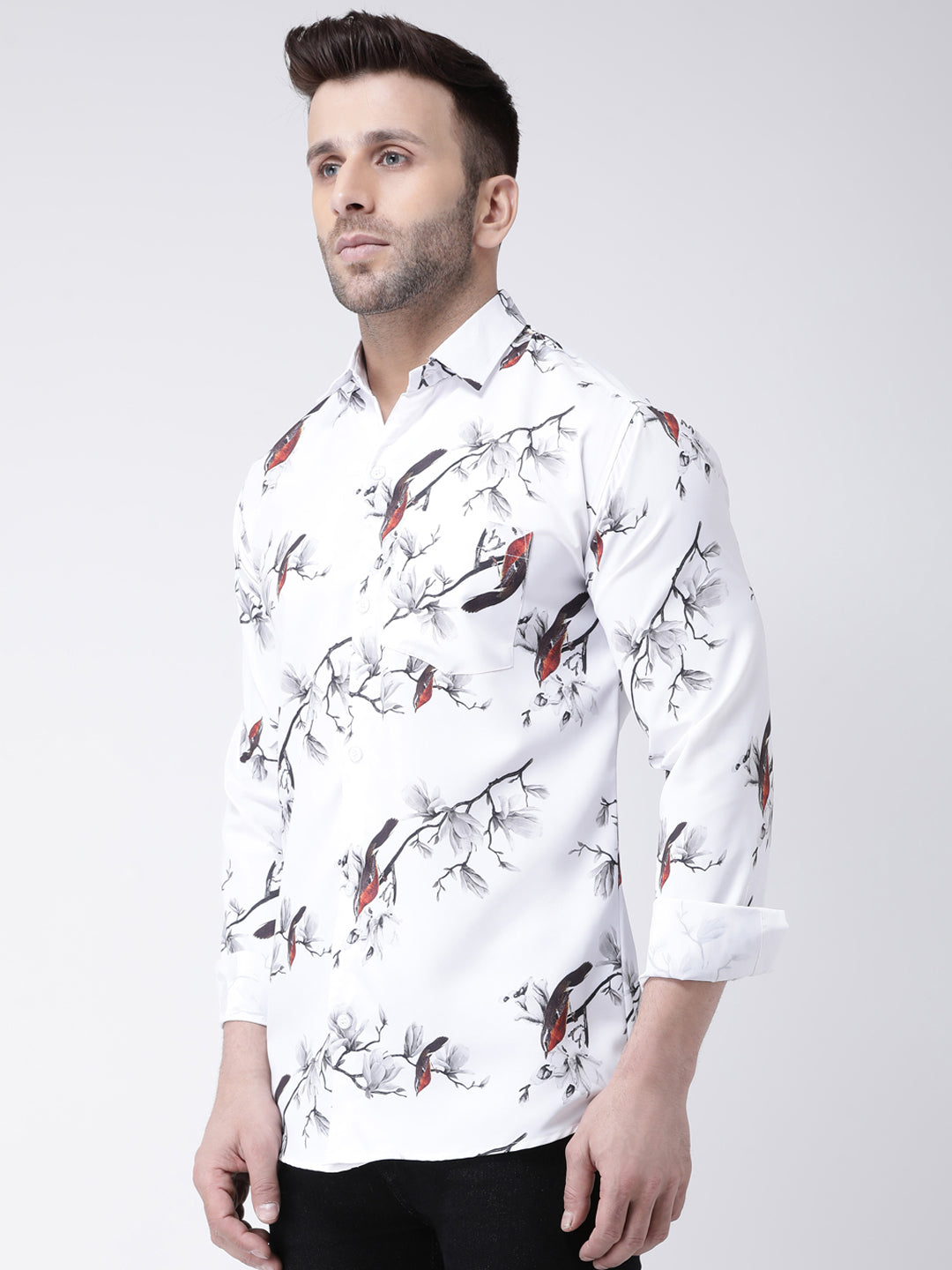 RIAG Multi color Men's Full Sleeves Printed Shirt