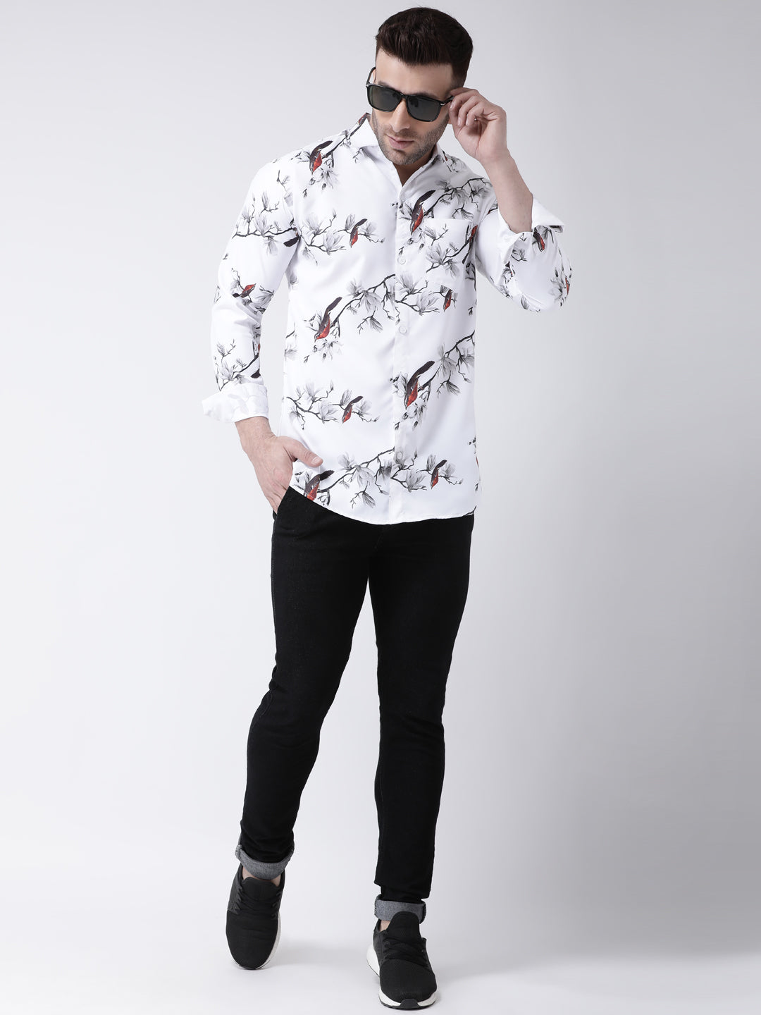 RIAG Multi color Men's Full Sleeves Printed Shirt