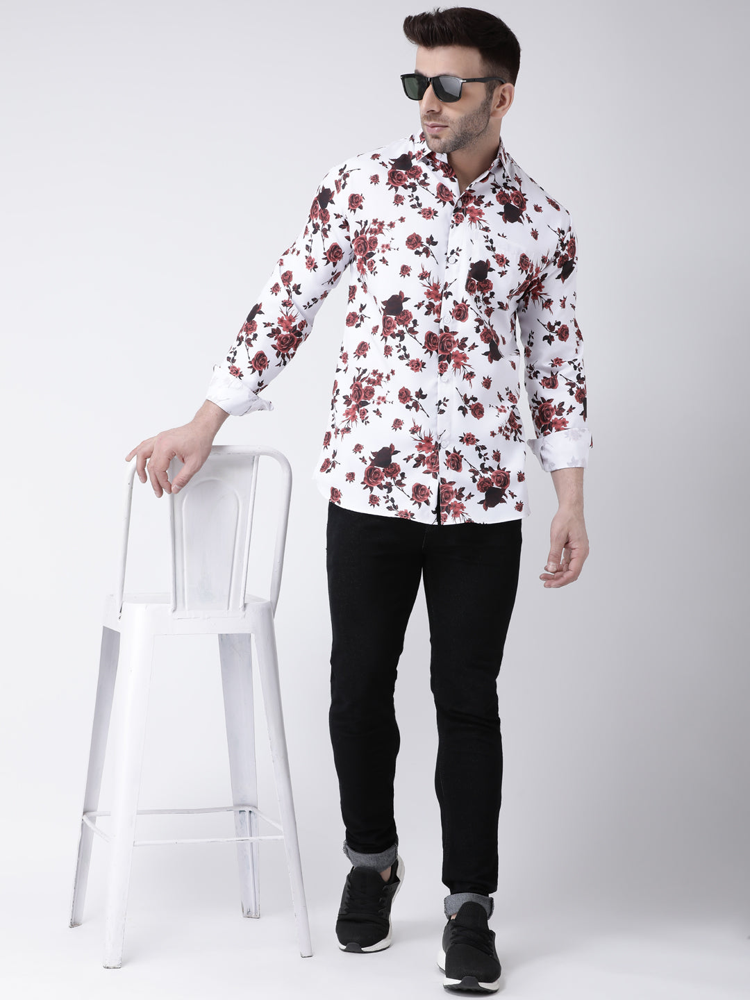 RIAG Multi color Men's Full Sleeves Printed Shirt