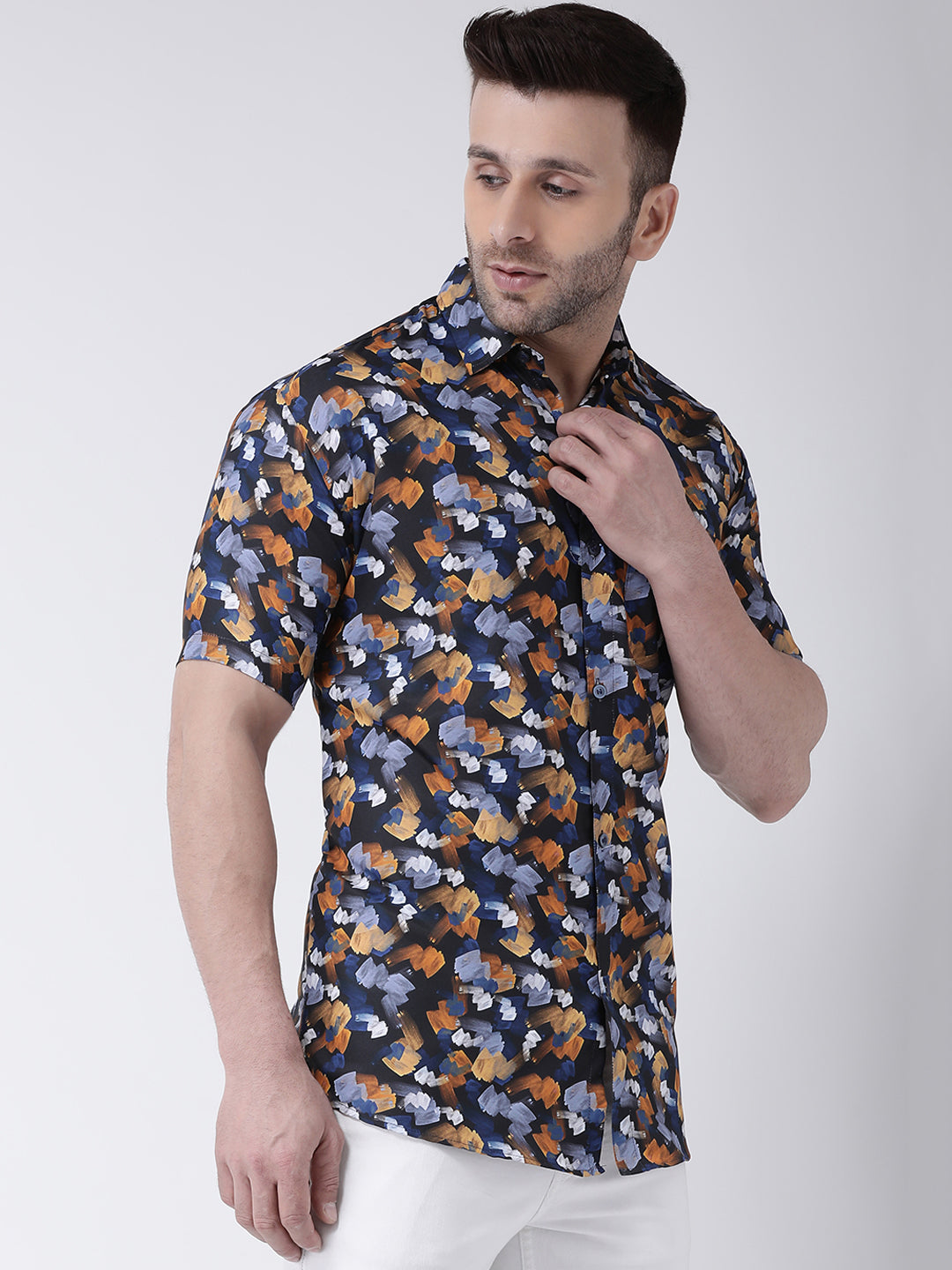 RIAG Multi color Men's Half Sleeves Printed Shirt