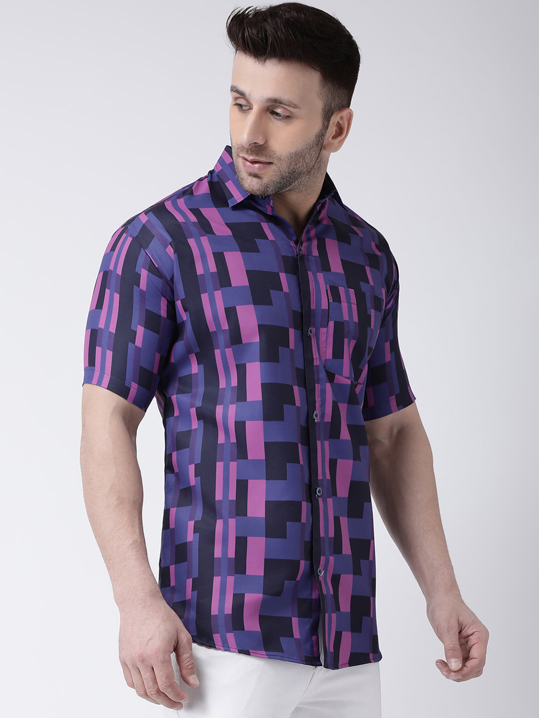 RIAG Multi color Men's Half Sleeves Printed Shirt