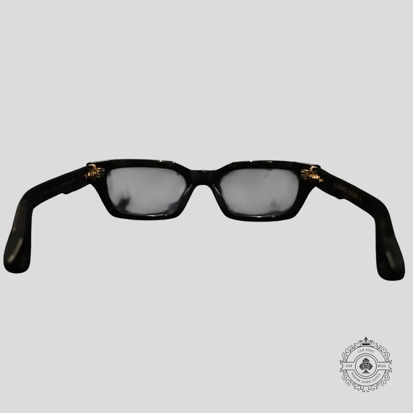 Chrome Hearts Asstraordinaire Glasses in Black/Gold