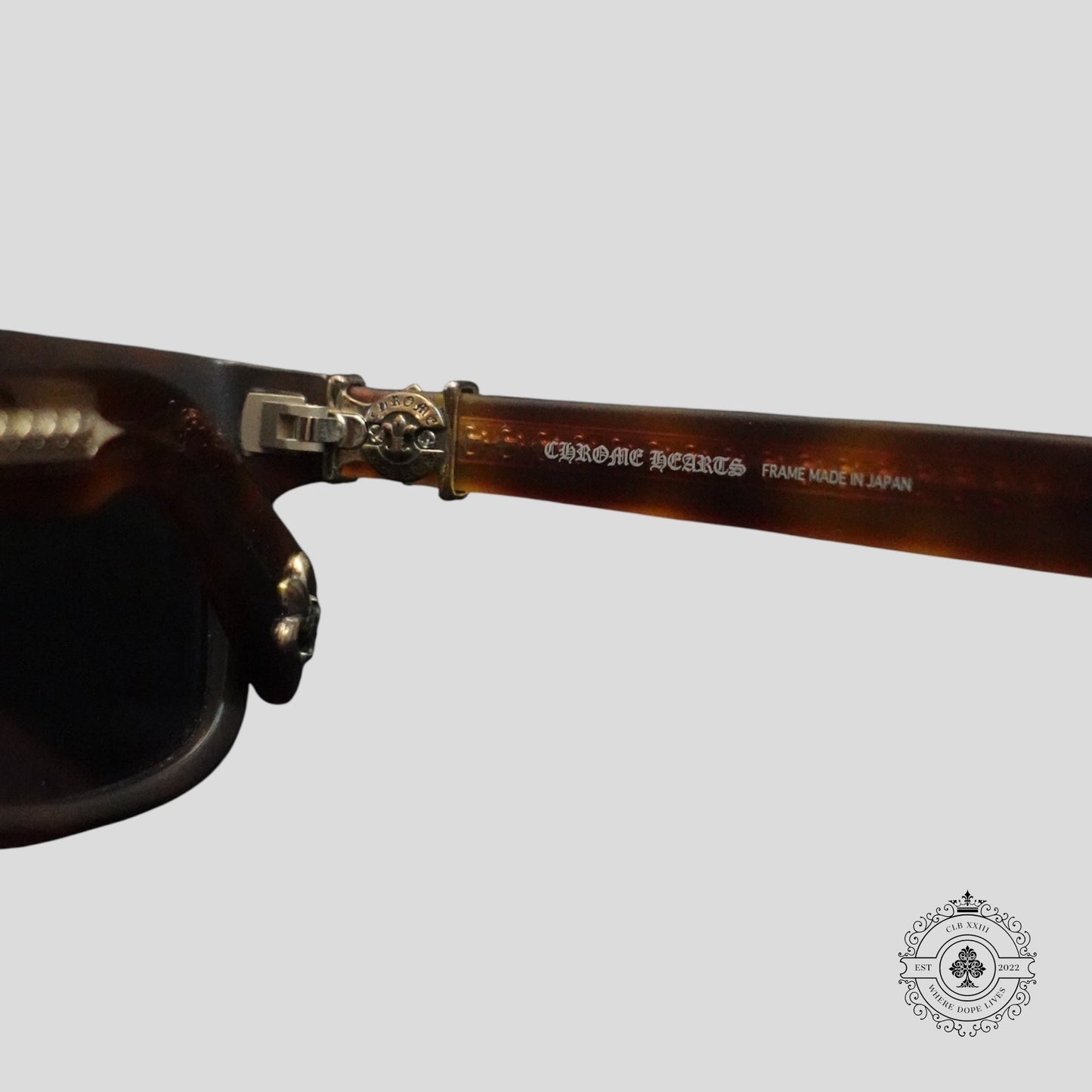 Chrome Hearts Mydixadryll Sunglasses in Matte Tortoise/Silver