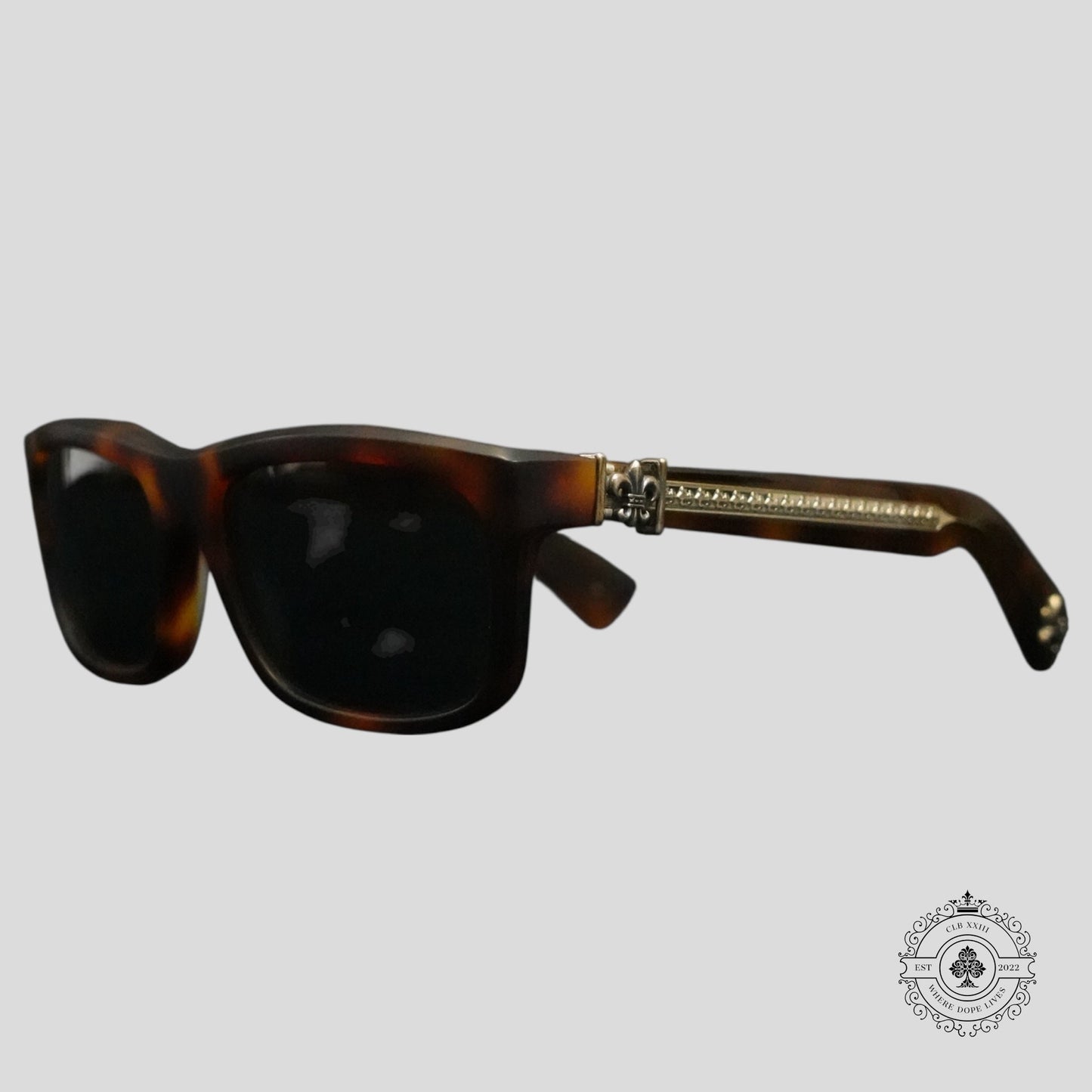 Chrome Hearts Mydixadryll Sunglasses in Matte Tortoise/Silver