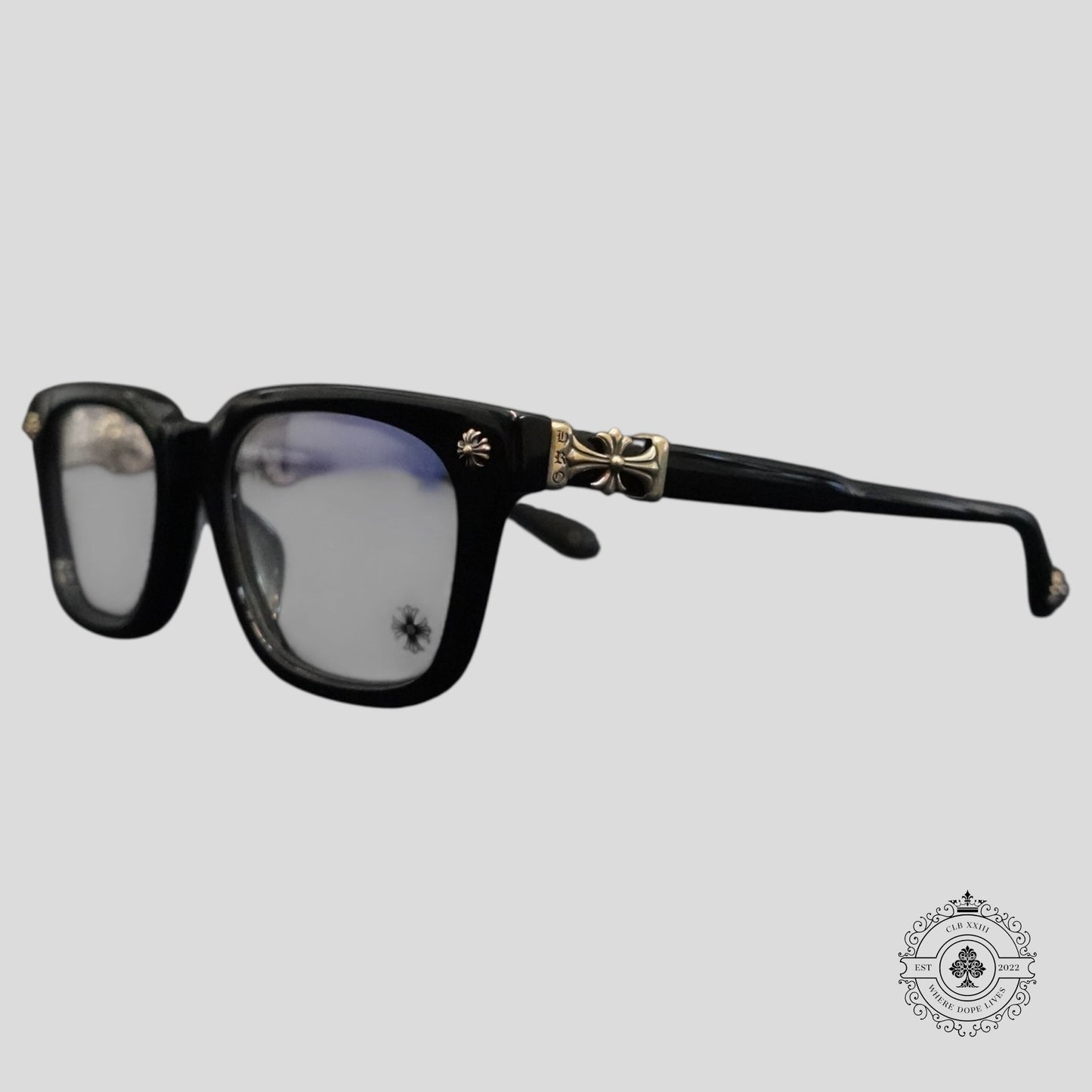 Chrome Hearts Cox Ucker Glasses in Black/Silver