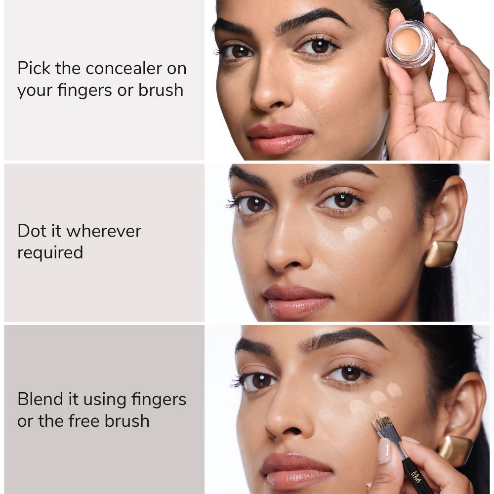 Mila Beaute Conceal It Pot Concealer Creamy Matte Finish with SPF 15 - Pure Beige