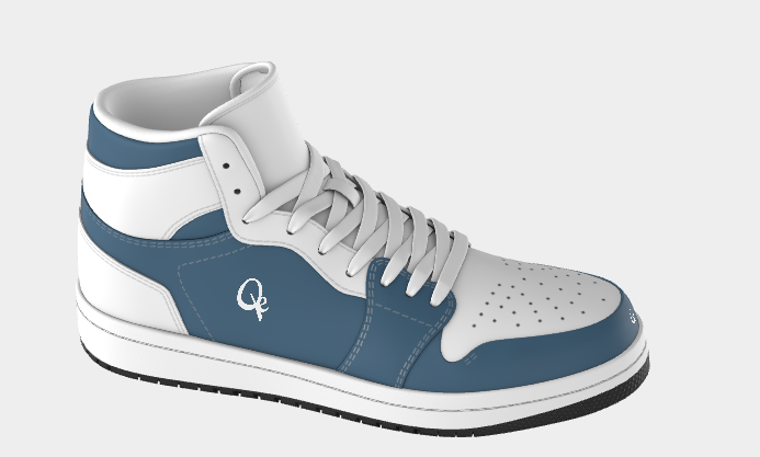 QE Blue White Force Sneakers