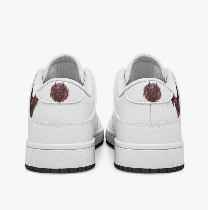 QE Diablo Dunk Stylish Low-Top Leather Sneakers