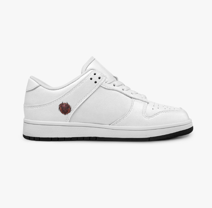 QE Diablo Dunk Stylish Low-Top Leather Sneakers
