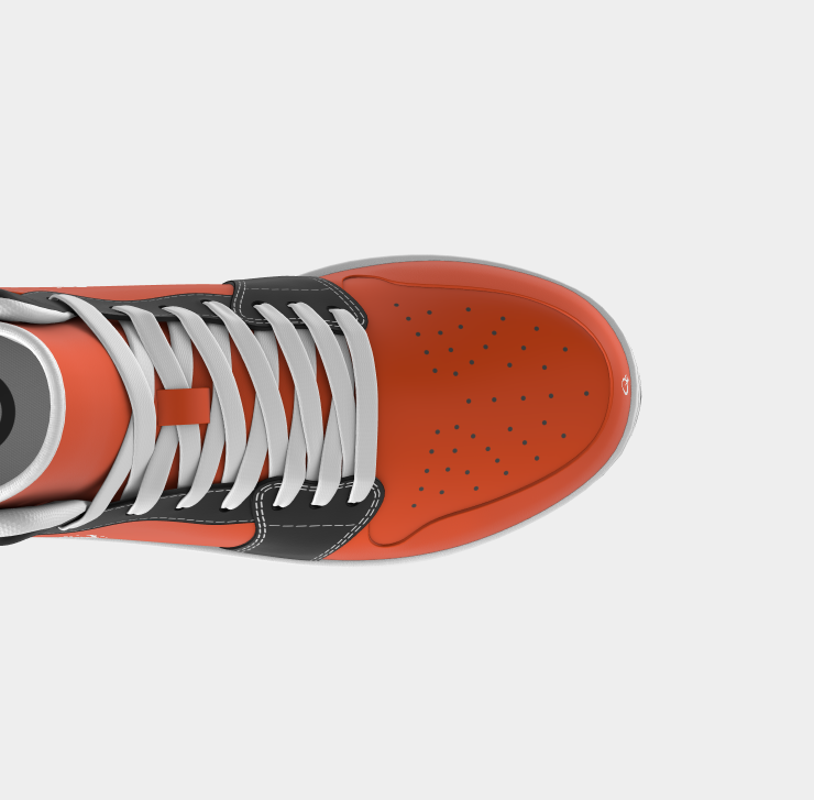 QE Orange Black Force Sneakers