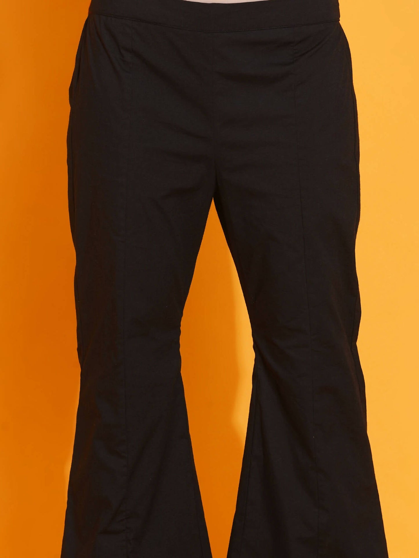 Women Republic White Shirt With Sequence Embroidery And Bellbotton Pants