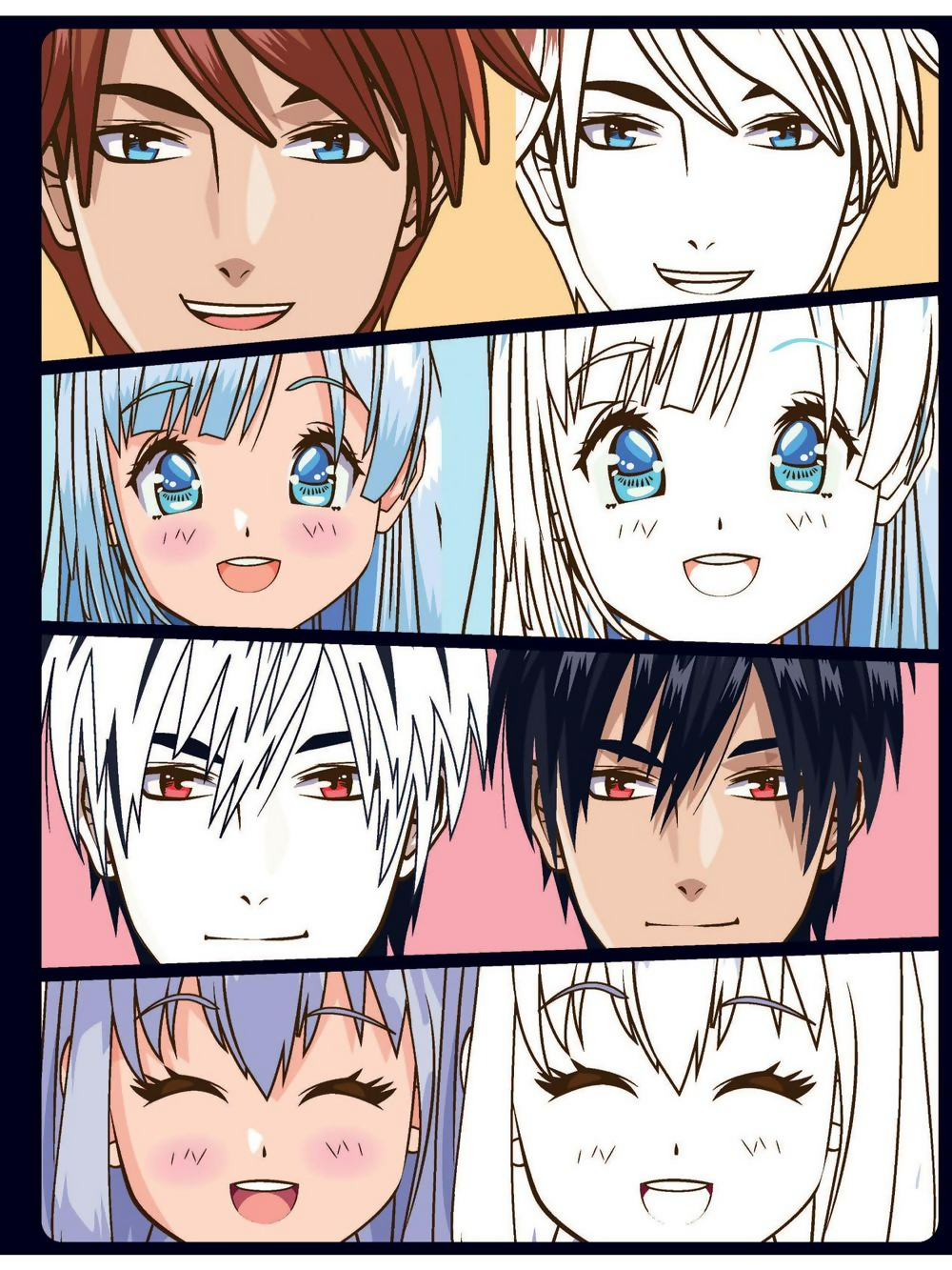 Dreamland Publications Colour Your Own Manga Book 1 With Free Manga Colouring Poster For Kids