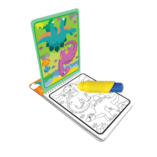 Dreamland Water Magic Dinosaur- With Water Pen - Use Over and Over Again : Children Drawing, Painting & Colouring Spiral Binding
