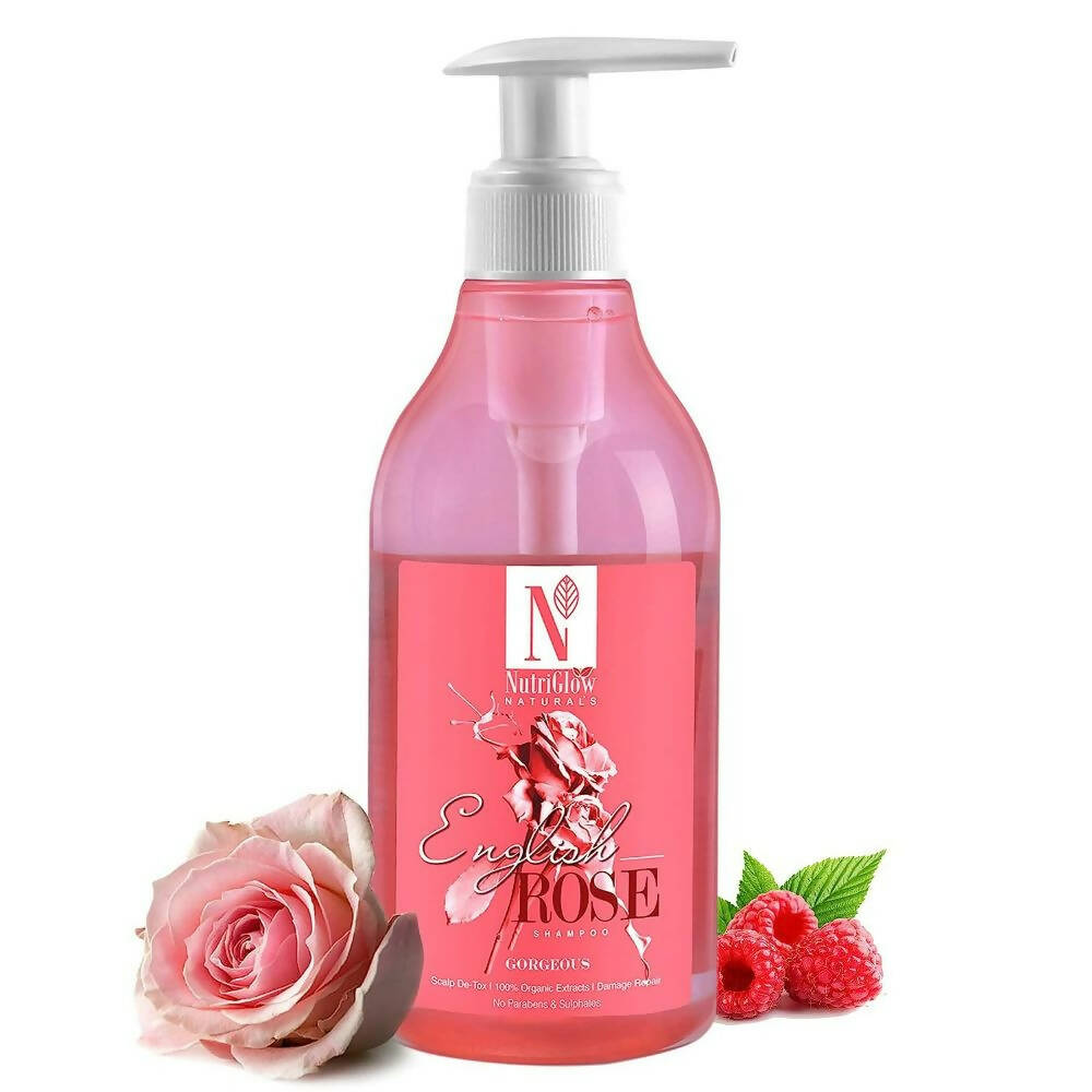 NutriGlow NATURAL'S English Rose Shampoo Gentle Cleanser