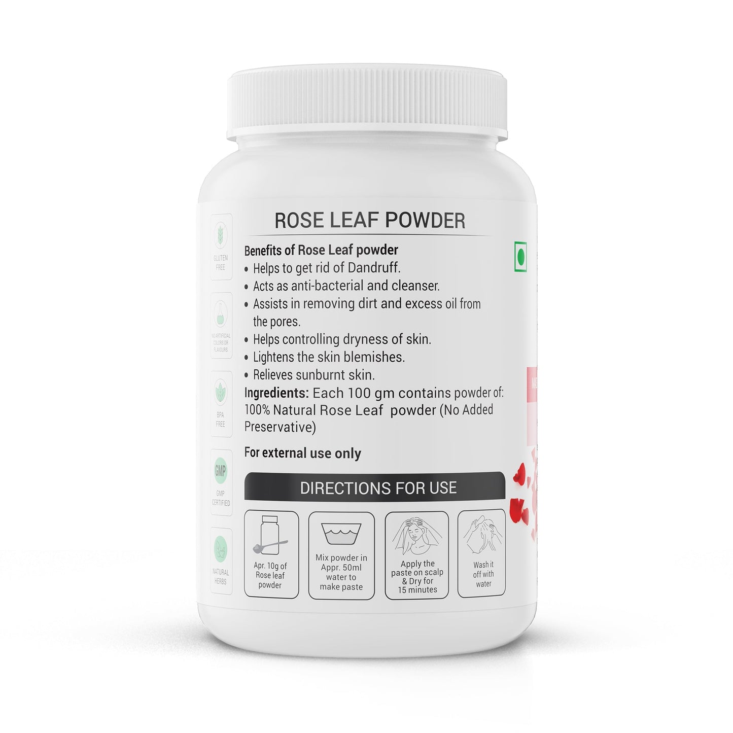 Krishna'S Herbal & Ayurveda Rose Leaf Powder