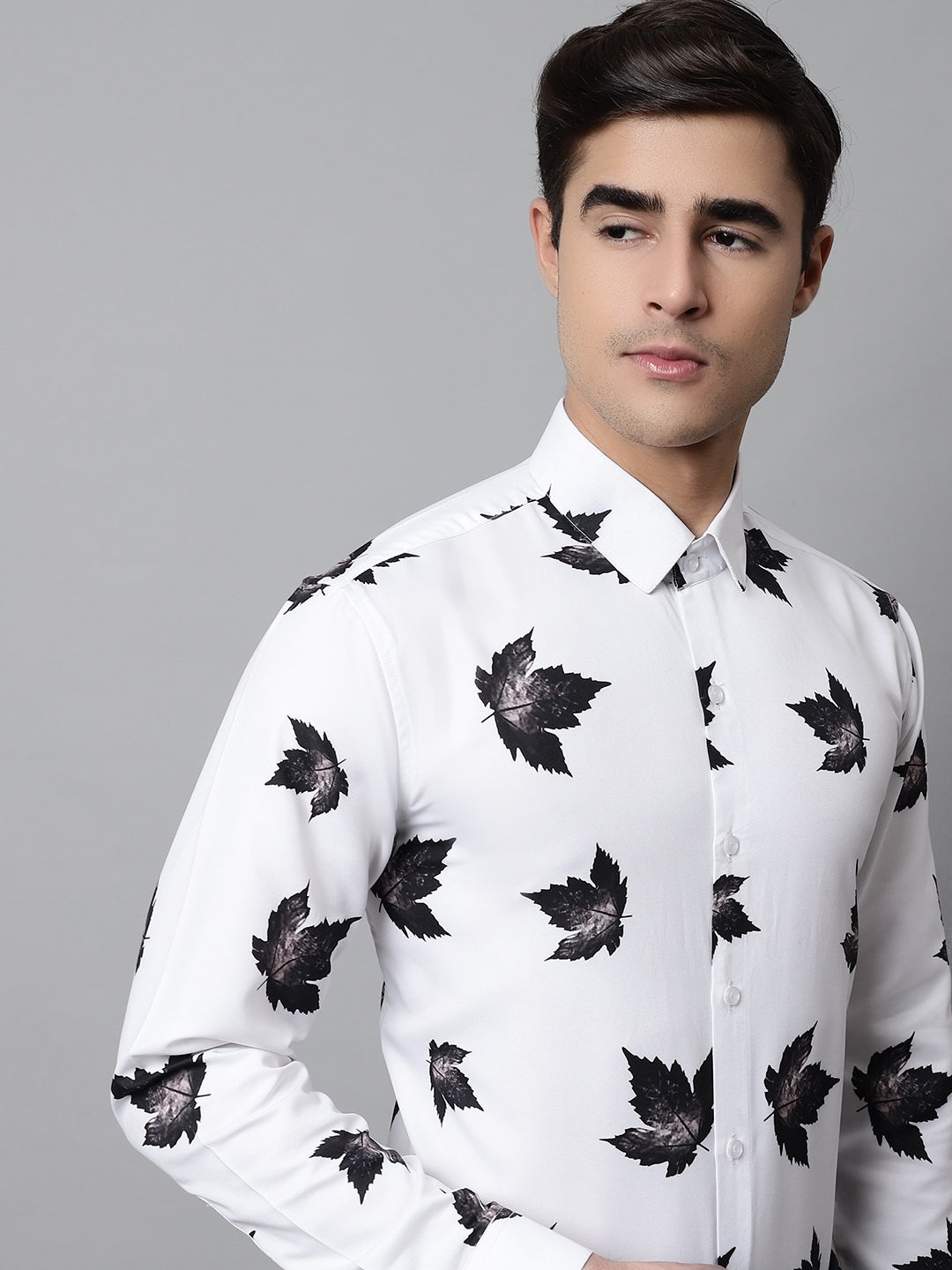 Jainish Men's Regular Fit Printed Pure Cotton Formal Shirt