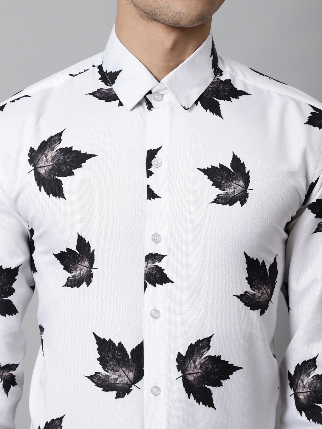 Jainish Men's Regular Fit Printed Pure Cotton Formal Shirt